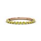 1 - Valerie 2.00 mm Yellow Diamond 3/4 Eternity Band 