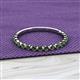 2 - Valerie 2.00 mm Created Alexandrite 3/4 Eternity Band 