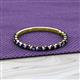 2 - Valerie 2.00 mm Blue Sapphire 3/4 Eternity Band 