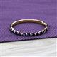 2 - Valerie 2.00 mm Blue Sapphire 3/4 Eternity Band 