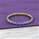 2 - Valerie 2.00 mm Tanzanite 3/4 Eternity Band 