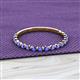 2 - Valerie 2.00 mm Tanzanite 3/4 Eternity Band 