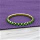 2 - Valerie 2.00 mm Green Garnet 3/4 Eternity Band 