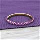 2 - Valerie 2.00 mm Amethyst 3/4 Eternity Band 