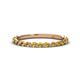1 - Valerie 2.00 mm Citrine 3/4 Eternity Band 