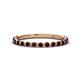 1 - Valerie 2.00 mm Red Garnet 3/4 Eternity Band 