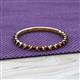 2 - Valerie 2.00 mm Red Garnet 3/4 Eternity Band 