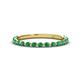 1 - Valerie 2.00 mm Emerald 3/4 Eternity Band 