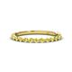 1 - Valerie 2.00 mm Yellow Sapphire 3/4 Eternity Band 