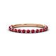 1 - Valerie 2.00 mm Ruby 3/4 Eternity Band 