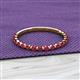 2 - Valerie 2.00 mm Ruby 3/4 Eternity Band 