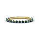 1 - Valerie 2.00 mm Blue Diamond 3/4 Eternity Band 