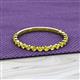 2 - Valerie 2.00 mm Yellow Diamond 3/4 Eternity Band 