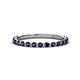 1 - Valerie 2.00 mm Blue Sapphire 3/4 Eternity Band 
