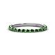 1 - Valerie 2.00 mm Green Garnet 3/4 Eternity Band 