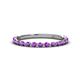 1 - Valerie 2.00 mm Amethyst 3/4 Eternity Band 