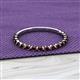 2 - Valerie 2.00 mm Red Garnet 3/4 Eternity Band 