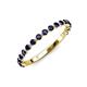 3 - Valerie 2.00 mm Blue Sapphire 3/4 Eternity Band 