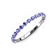 3 - Valerie 2.00 mm Tanzanite 3/4 Eternity Band 