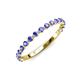 3 - Valerie 2.00 mm Tanzanite 3/4 Eternity Band 
