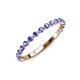 3 - Valerie 2.00 mm Tanzanite 3/4 Eternity Band 
