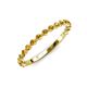 3 - Valerie 2.00 mm Citrine 3/4 Eternity Band 