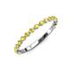 3 - Valerie 2.00 mm Yellow Sapphire 3/4 Eternity Band 