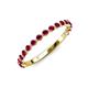 3 - Valerie 2.00 mm Ruby 3/4 Eternity Band 