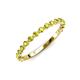 3 - Valerie 2.00 mm Yellow Diamond 3/4 Eternity Band 