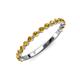 3 - Valerie 2.00 mm Citrine 3/4 Eternity Band 