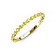 3 - Valerie 2.00 mm Yellow Sapphire 3/4 Eternity Band 