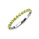 3 - Valerie 2.00 mm Yellow Diamond 3/4 Eternity Band 