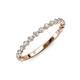 3 - Valerie 2.00 mm Diamond 3/4 Eternity Band 