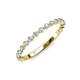 3 - Valerie 2.00 mm Lab Grown Diamond 3/4 Eternity Band 