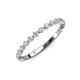 3 - Valerie 2.00 mm Lab Grown Diamond 3/4 Eternity Band 
