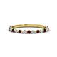 1 - Valerie 2.00 mm Red Garnet and Diamond 3/4 Eternity Band 