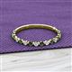 2 - Valerie 2.00 mm Diamond and Lab Created Alexandrite 3/4 Eternity Band 