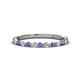 1 - Valerie 2.00 mm Tanzanite and Diamond 3/4 Eternity Band 