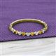 2 - Valerie 2.00 mm Citrine and Diamond 3/4 Eternity Band 