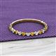 2 - Valerie 2.00 mm Citrine and Diamond 3/4 Eternity Band 