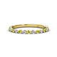 1 - Valerie 2.00 mm Yellow and White Diamond 3/4 Eternity Band 