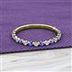 2 - Valerie 2.00 mm Tanzanite and Lab Grown Diamond 3/4 Eternity Band 