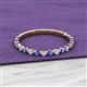 2 - Valerie 2.00 mm Tanzanite and Lab Grown Diamond 3/4 Eternity Band 