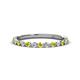 1 - Valerie 2.00 mm Yellow Diamond and Lab Grown Diamond 3/4 Eternity Band 
