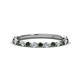 1 - Valerie 2.00 mm Lab Created Alexandrite and Lab Grown Diamond 3/4 Eternity Band 