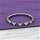 2 - Valerie 2.00 mm Lab Created Alexandrite and Lab Grown Diamond 3/4 Eternity Band 