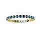 3 - Valerie 2.00 mm Blue Diamond Eternity Band 