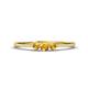 1 - Shirley 3.50 mm Round Citrine Three Stone Engagement Ring 