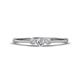 1 - Shirley 0.28 ctw Natural Diamond Round (3.50 mm) Three Stone Engagement Ring 