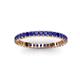 3 - Allie 2.00 mm Princess Cut Blue Sapphire Eternity Band 